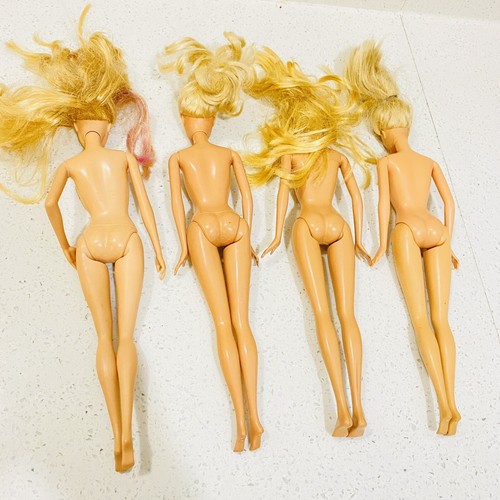 4X Mattel Barbie Dolls Articulate Playdoll Fashionistas Mixed Nude Dolls - Picture 6 of 19