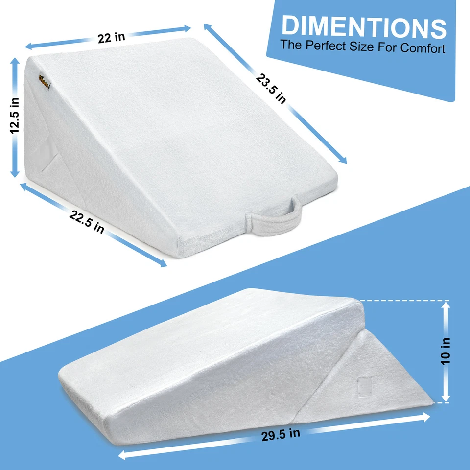 Кровать на танкетке подушка, многоцелевой охлаждающий гель памяти пены верх, машинная стирка - Изображение 4 из 4
