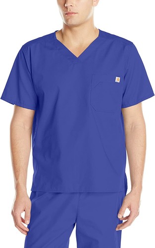 Carhartt Men's Solid Ripstop Utility Scrub Top - Picture 12 of 30