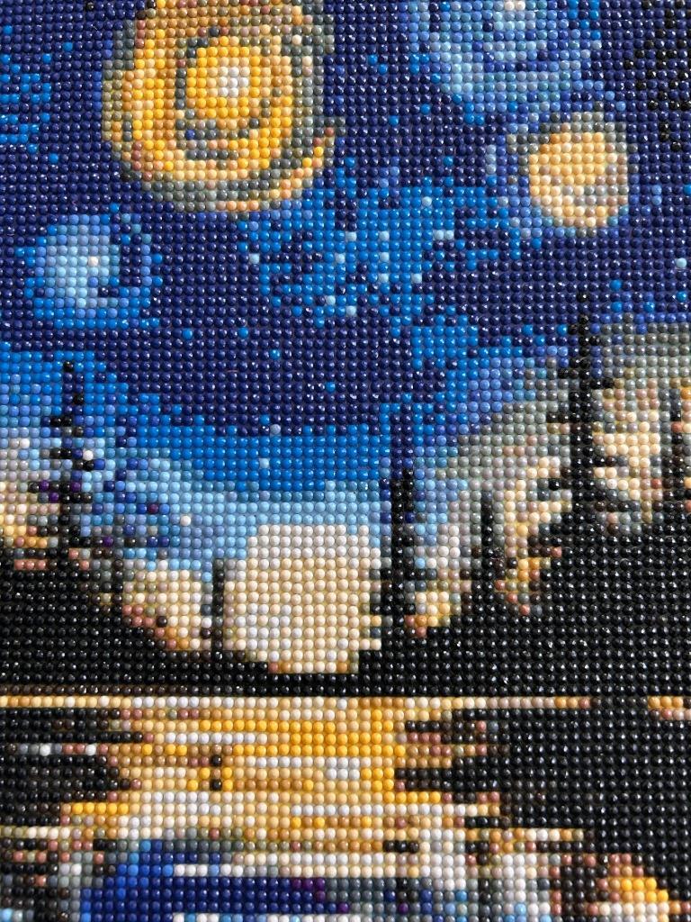 Diamond Art Painting finished trees lake night moon 30 x 40