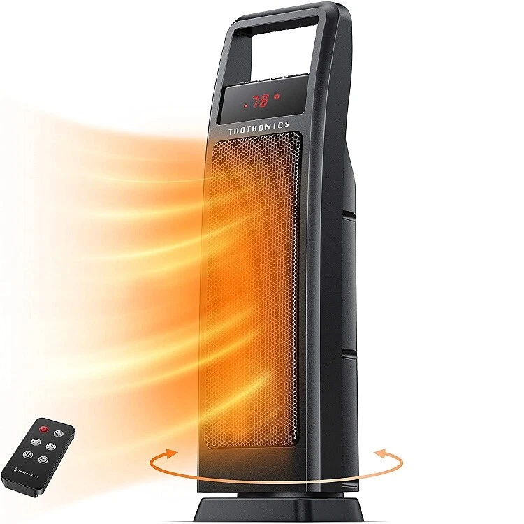 TaoTronics TT-HE008 1500W 24 Oscillating Portable Space Heater w/Remote  Control | eBay