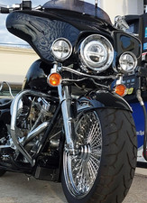 ULTRACOOL FRONT MOUNT OIL COOLER EVO/TC TOUR `94-08 GLOS BLK RF-1G