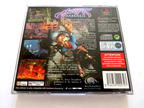Occhiali 3D doppio disco Heart of Darkness PS1 Sony PlayStation 1 1998 - Foto 2 di 6