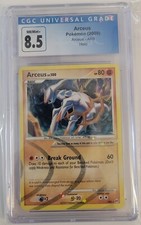 Cgc 8.5 MINT Arceus AR8 Secret Rare Platinum Arceus Holo Pokemon Card