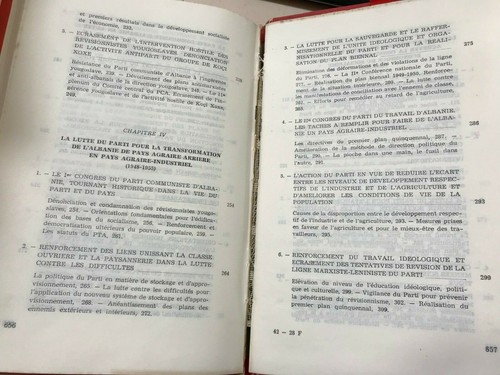 old 4 albanian books-Enver Hoxha-HISTORY OF THE PARTY-communism time-1971-1982-R - Picture 11 of 42