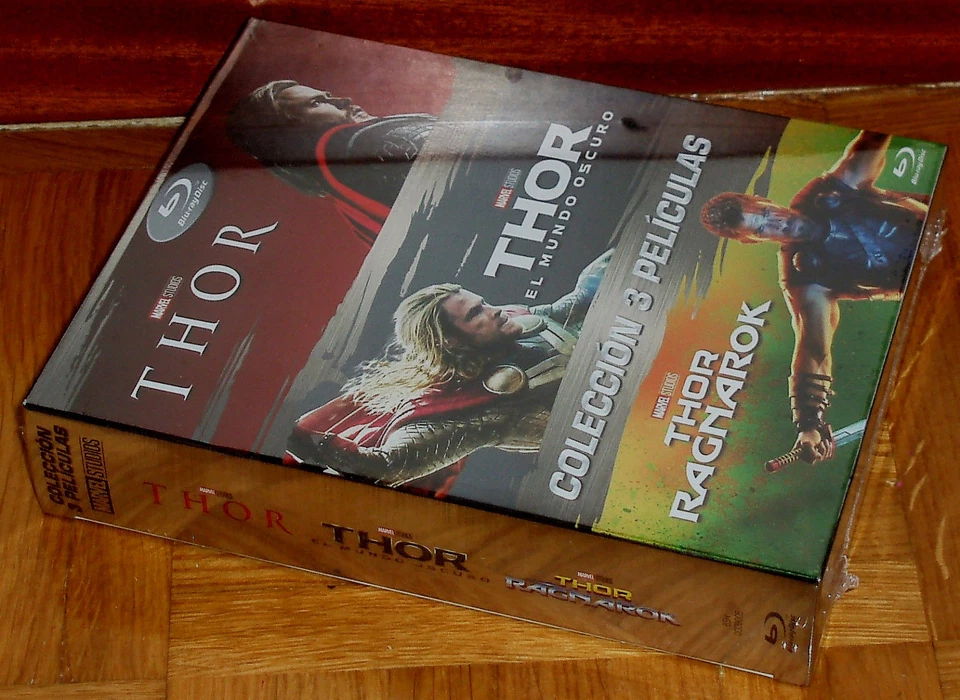 THOR TRILOGIA 3 PELICULAS 3 BLU-RAY NUEVO PRECINTADO AVENTURAS (SIN ABRIR) R2 - Imagen 3 de 4