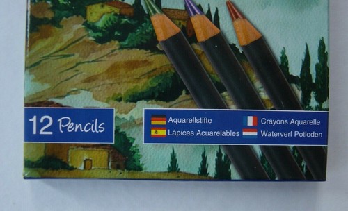 12 Watercolour Pencils Artist Drawing Painting Sketching Art Water Colour pencil - Picture 6 of 6