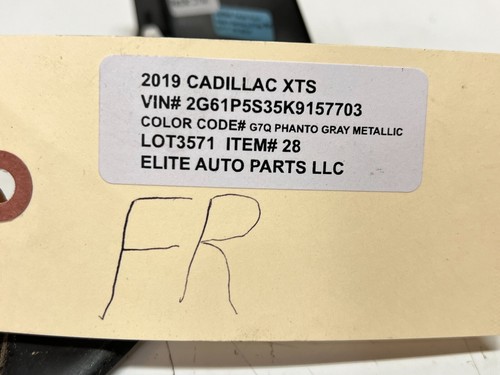 13-19 CADILLAC XTS FRONT RIGHT PASSENGER SIDE FENDER CORNER TRIM, OEM LOT3571 - Picture 6 of 6