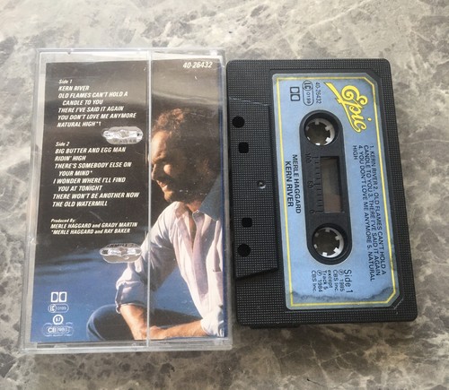 MERLE HAGGARD 'KERN RIVER' CASSETTE TAPE - 1985 EPIC LABEL - TESTED. - Picture 2 of 2