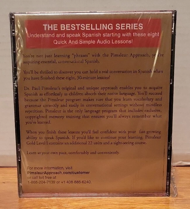 Pimsleur Quick & Simple Spanish 2nd Revised Edition New, Sealed 8 Audio Lessons - Image 3 of 4