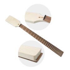 Manico in legno di acero fai da te per basso 24 tasti 30 pollici testa Big Paddle senza intarsio