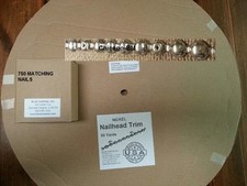 150' NICKEL Tackstrip Roll 750 Nail Upholstery Strip Nailhead Trim-Made In U.S.A