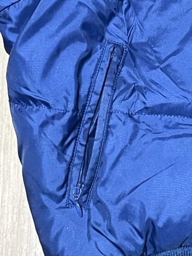 Vintage Baby Phat Puffer Down Jacket Fur Hood Blue Women Large Y2K Cat @Jrack - Picture 6 of 10