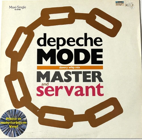 DEPECHE MODE Master & Servant 12" Maxi Single Splatter Vinyl