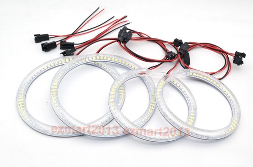 LED halo rings for SEAT Altea Leon Mk2 1P Xenon Headlight 05-15 angel eye DRL - Picture 15 of 19