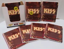 KISS LOGO NOTEBOOKS LOT OF  7 + DISPLAY BOX OFFICIAL 2010