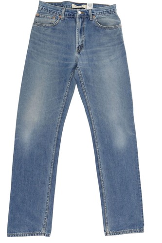 Levi's 505 Jeans Homme W34 L36 34/36 Bleu Délavé Usé Droit Denim