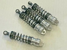ALUMINUM SHOCKS W/ 4mm Shafts Fit Traxxas DRAG SLASH VXL Silver