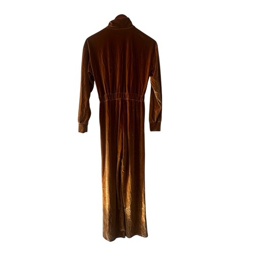 Velour Harvest Gold Jumpsuit von Fabletics Overall Loungewear Reißverschluss Gr. XXS - Bild 4 von 6