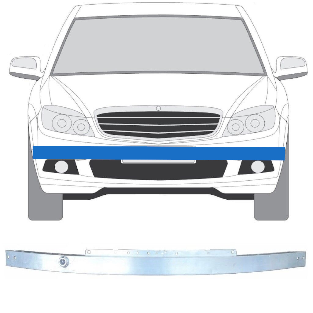 MERCEDES C-CLASS W204 FRONT BUMPER REINFORCEMENT CRASH BAR ALUMINUM