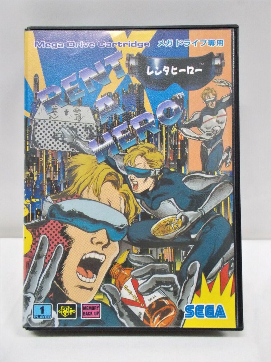 Mega-Drive Genesis -- Rent A Hero -- Boxed. JAPAN. Action Mega-Drive Genesis -- Rent A Hero -- Boxed. JAPAN. Action