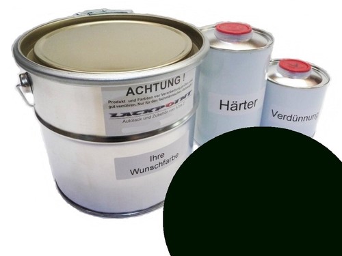 Juego de 1 litro de pintura de coche 2K adecuado para Volvo 94 verde oscuro sin barniz transparente brillo U - Imagen 1 de 2