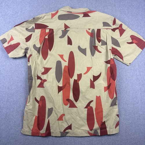 Quiksilver Shirt Mens M Green Waterman Surfboard Hawaiian Button Up Beach NWT - Picture 7 of 7