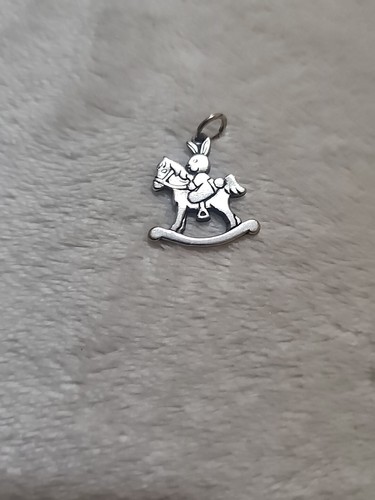 Rare Retired James Avery Sterling Bunny Rabbit Rocking Horse Charm - Picture 7 of 10