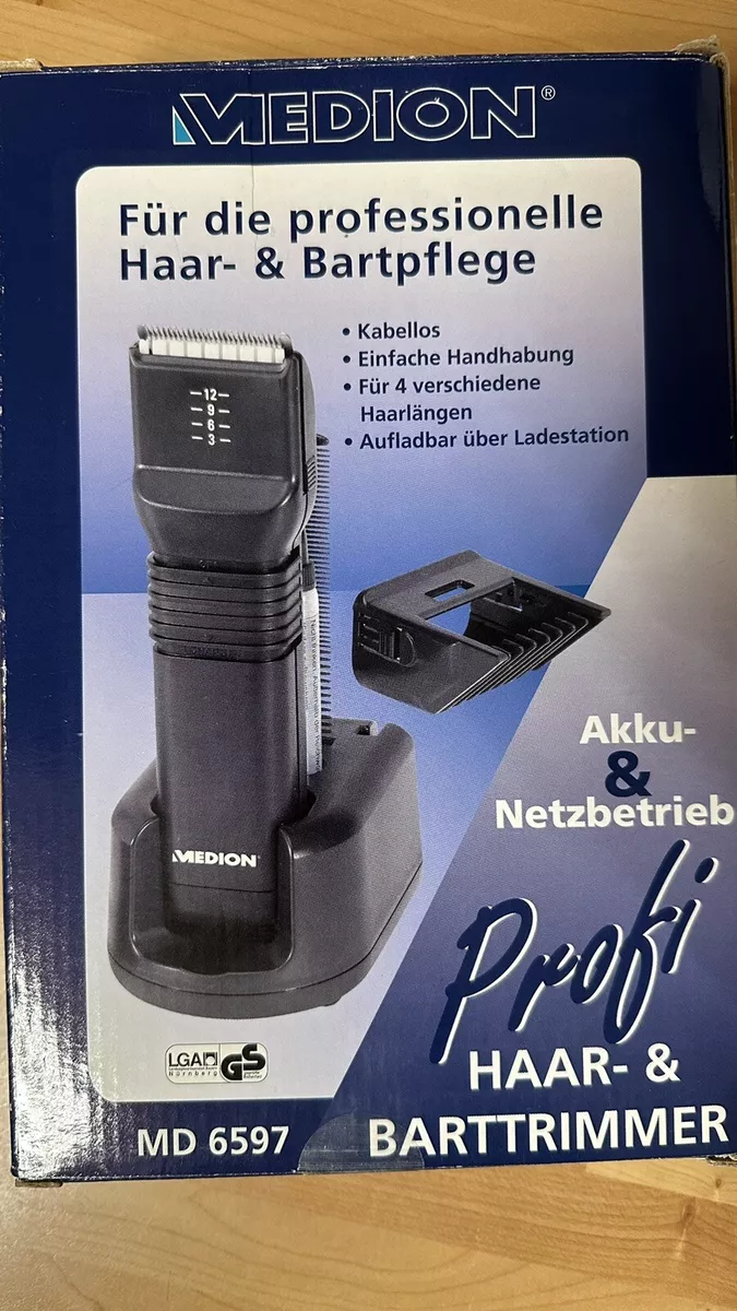 Profi Haar- & Barttrimmer MEDION MD 6597 Akku- & Netzbetrieb + 