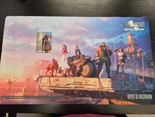 Final Fantasy TCG Opus XI Reunion Playmat + Bonus Card Unused