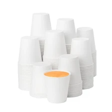 RACETOP 3 oz Paper Cups Bathroom 600 count, Bathroom Cups Disposable, Mouthwa...