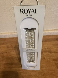 Royal Tech Apple Watch Pearl Beaded Band