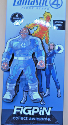 The Thing Quest Enamel Pins Fantastic Four FigPin (Super Rare) Official