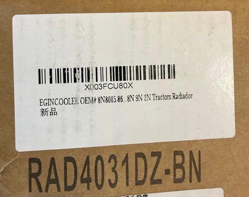 Radiatore alluminio nucleo 3 file adatto a modelli Ford 2N 8N 9N trattori 8N8005 86551430 - Foto 8 di 9