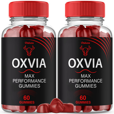 (2 Pack) Oxvia Male Performance Gummies, Advanced Health Formula (120 Capsules)