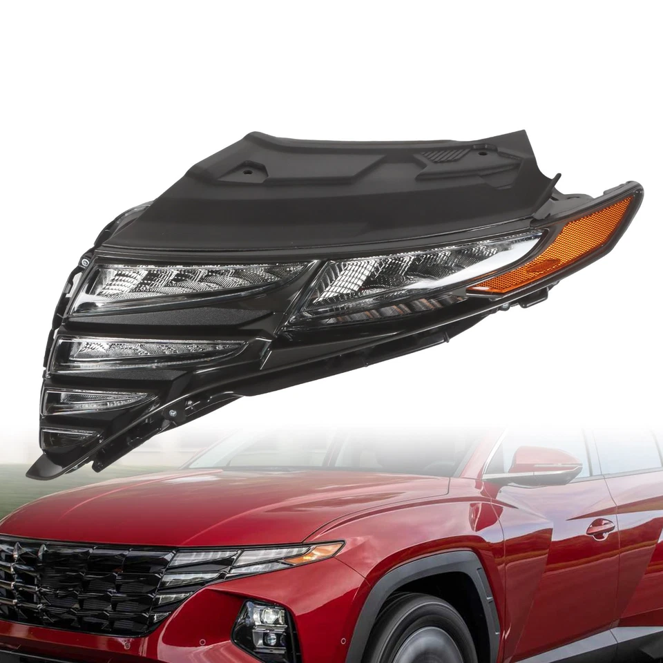 LED DRL Headlight Left Driver Side 92207CW010 For 2022 2023 2024 Hyundai Tucson - Изображение 3 из 4
