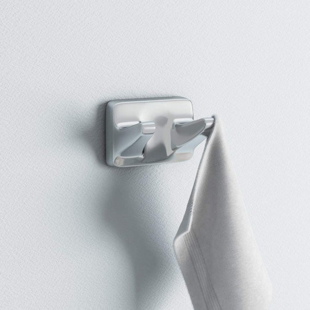 Лучшее соотношение цены и качества 8202ШТ Двойной крючок для одежды Ventura из полированного хрома 2090₽