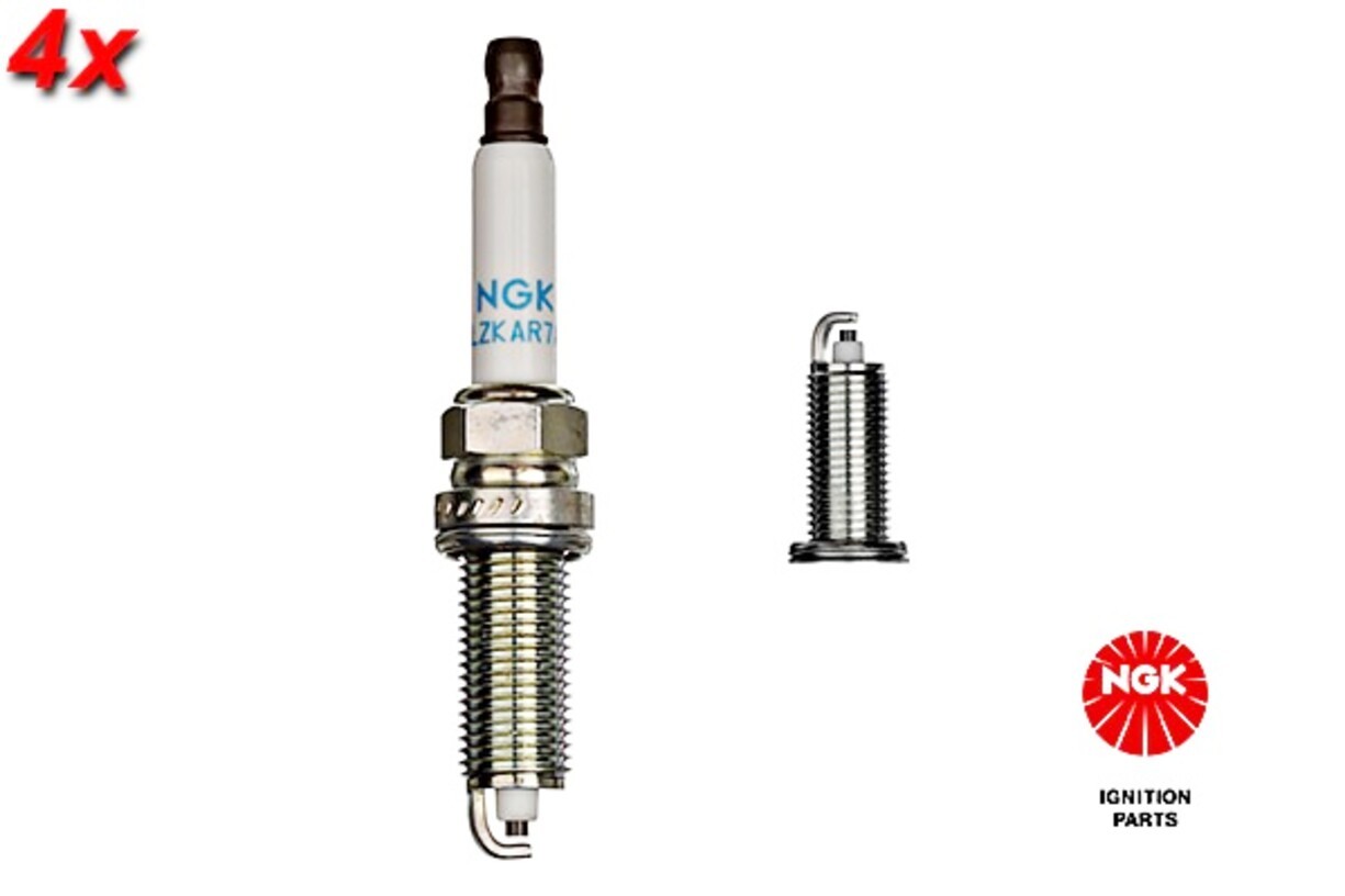 NGK 4x Spark Plug For DACIA Logan II NISSAN RENAULT Clio SMART 01-16 224019202R