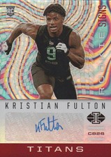 2020 Panini Illusions Football Card Rookie Signs AUTO #RS13 Kristian Fulton