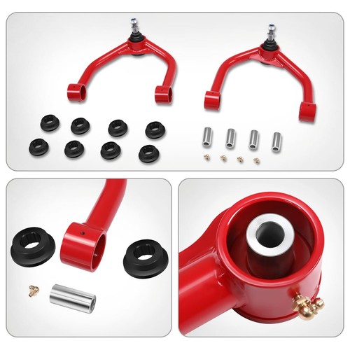 2X 2"-4" Lift Front Upper Control Arms for 2004-2024 QX56 QX80 Armada Titan Red - Bild 6 von 6