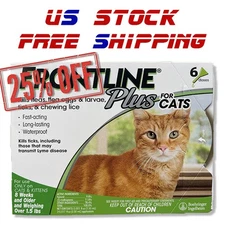 For CATS / 8 WEEKS / 6 Doses GENUINE  -FREE SHIPPING- US Stcok- 25% OFF