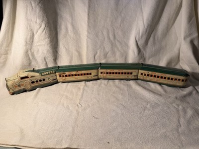 Marx M10005 Union Pacific passenger Set Green Cream Streamline UP windUp