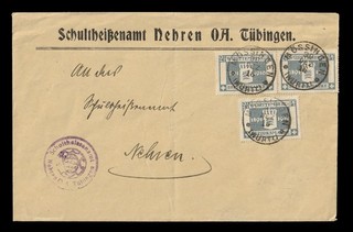 Altdeutschland Württemberg Brief mit MeF der MiNr. 123