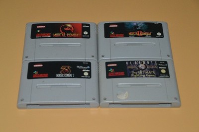 Mortal Kombat  1+2+3+ Ultimate Mortal Kombat, 4 Spiele Set, SNES Super Nintendo