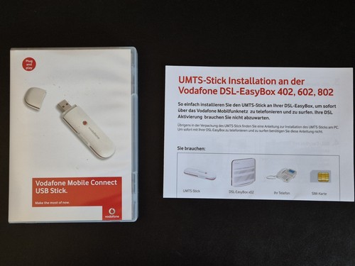 Vodafone DSL-EasyBox 602 WLAN Router & mobil UMTS-USB-Stick inkl. Zubehör in OVP - Bild 23 von 24