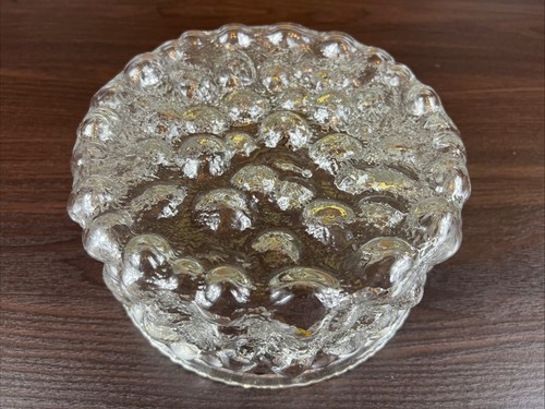 Vintage Sklo Union Bubble Glass Bowl 8” - Picture 6 of 10