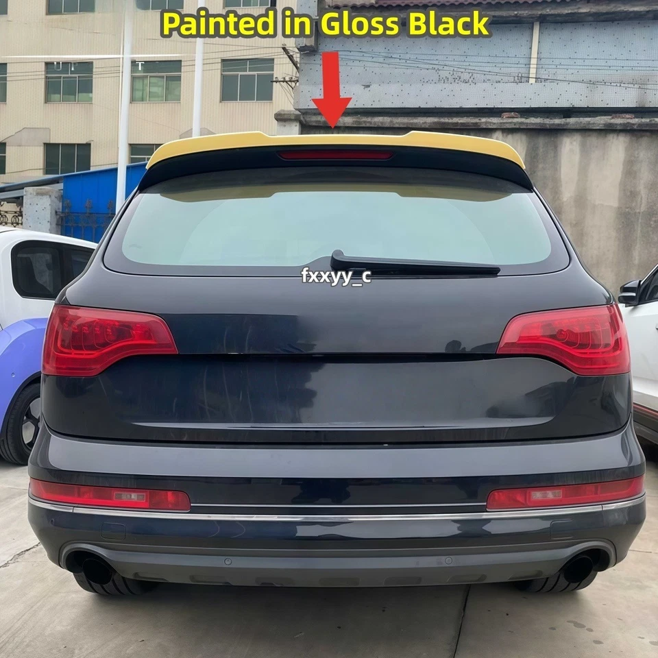 For 2007-2015 AUDI Q7 Rear Tailgate Trunk Roof Spoiler Roofline Wing Gloss Black - Изображение 4 из 4