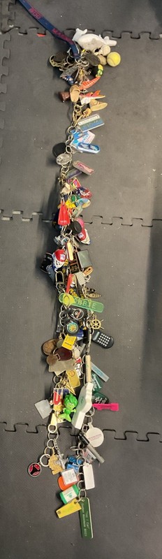Lot of Keychains Cars, Calculator, Fuzzy Animals, Fish, State/Country, + More!
