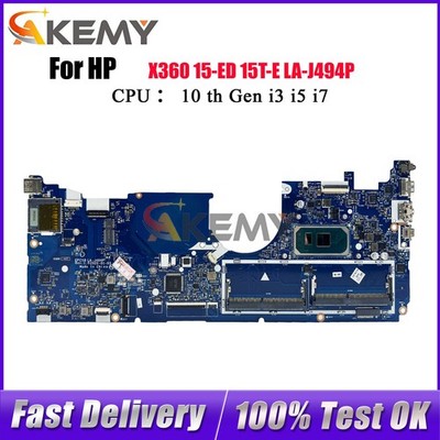 Motherboard HP Envy X360 15-ED LA-J494P L93870-001 L93868-601 With i5 i7 10th
