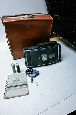 Polaroid Land Camera 160 | Original Brown Leather Case | Perfect 4x5'' Project